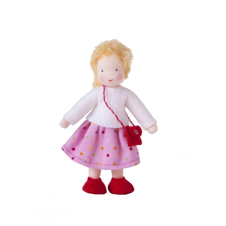 Muñeco waldorf familia rubia 