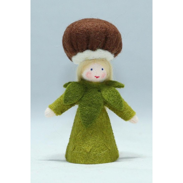 Muñeca flor castaño