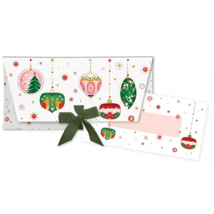 Sobre regalo con tarjeta Bolas
