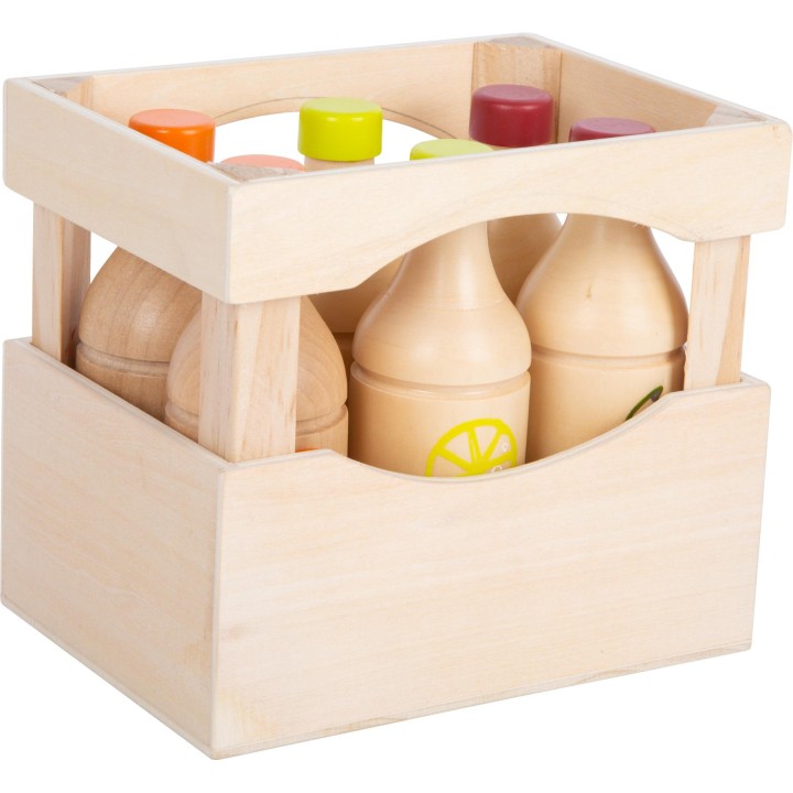 Caja de botellas de madera