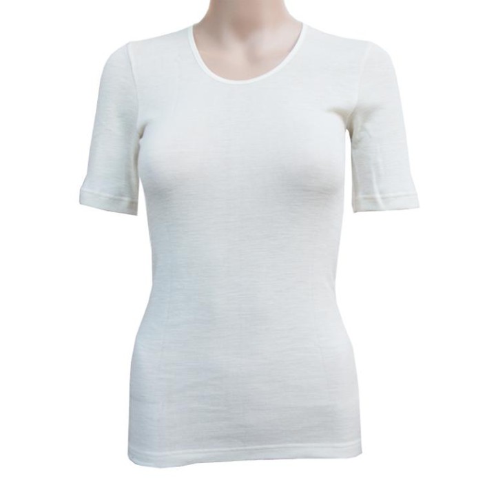 Camiseta de lana orgánica y seda