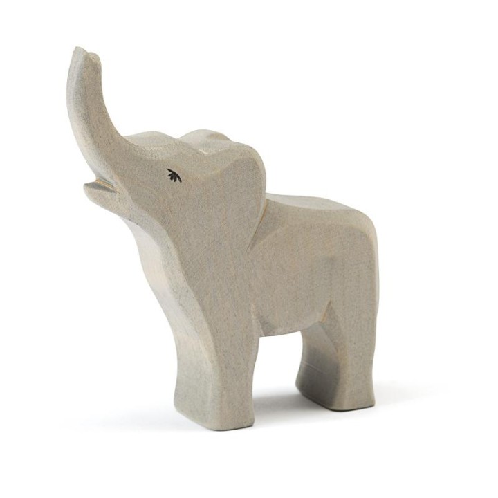 Elefante de madera pequeño trompetista ostheimer