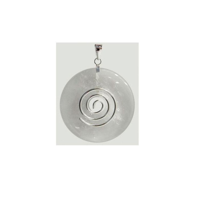 Colgante circulo de la vida Cristal de roca