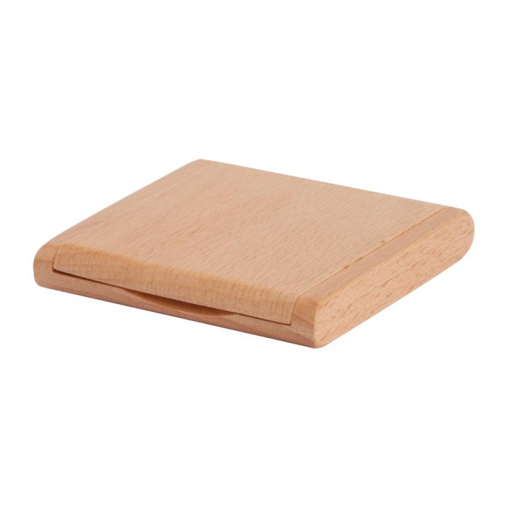Espejo de madera de bolsillo