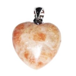 Colgante corazón Piedra Sol