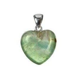 Colgante corazón Fluorita