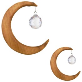Móvil de madera Luna