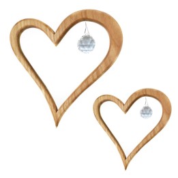 Móvil de madera Corazón grande