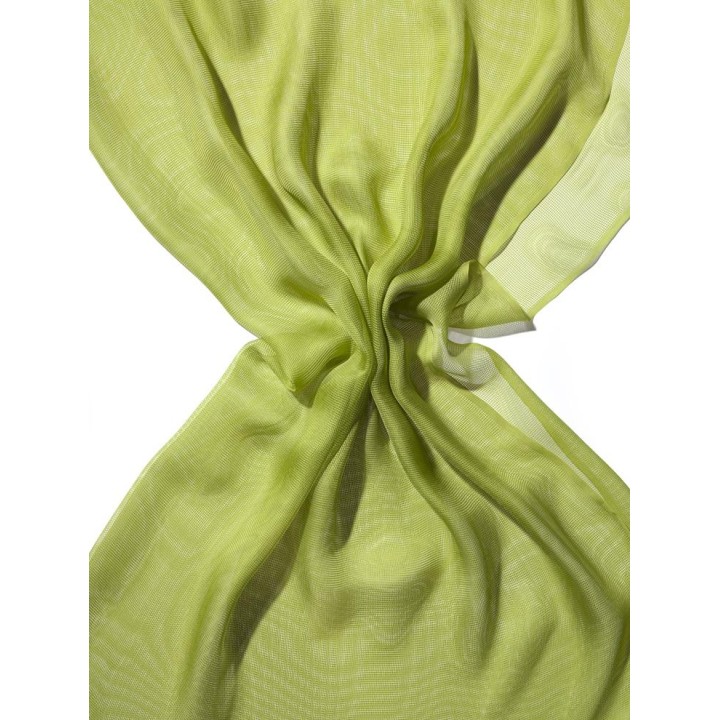 Chal de seda Tissu de gasa - verde limon