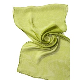Chal de seda Tissu de gasa - verde limon