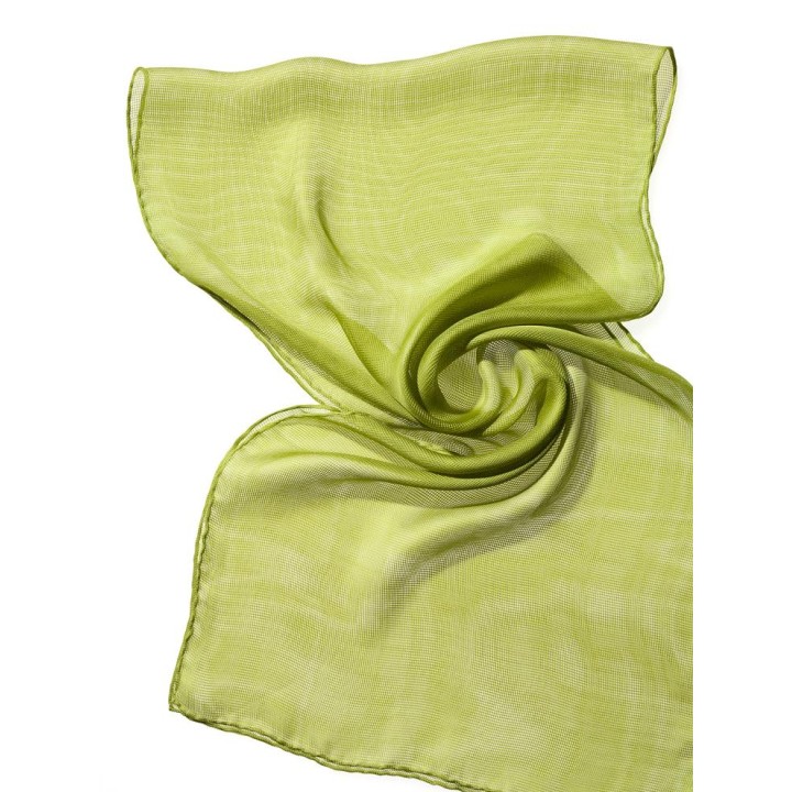 Chal de seda Tissu de gasa - verde limon