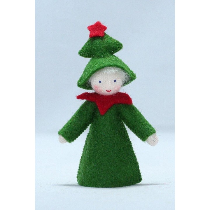 Muñeco flor abeto de navidad