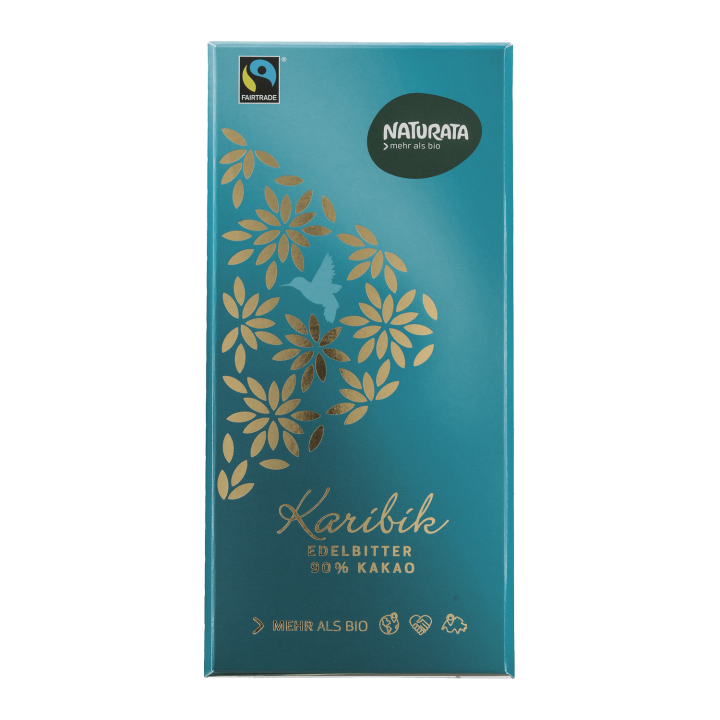 Chocolate Naturata Caribe 90% 100gr.