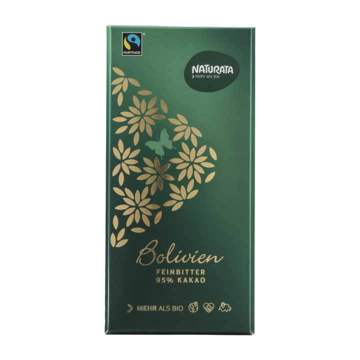 Chocolate Naturata Bolivia fino amargo 95% 80gr.