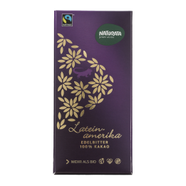 Chocolate Naturata América latina amargo noble 100%  80gr.