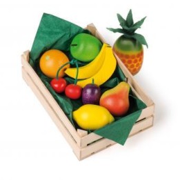 Surtido de frutas de madera grande