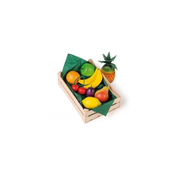 Surtido de frutas de madera grande