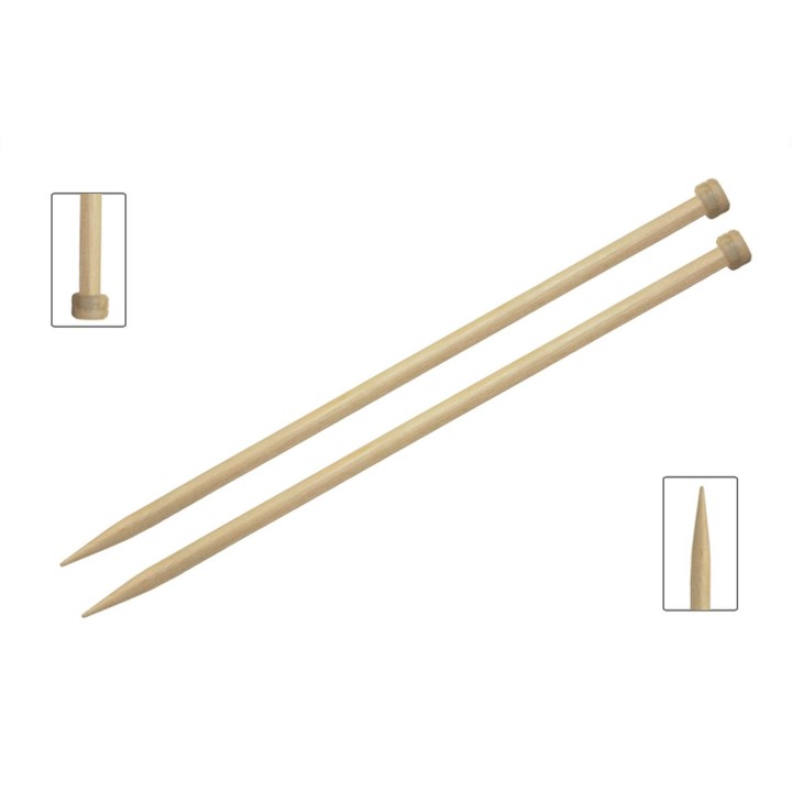 Agujas de punto de madera Symfonie natural