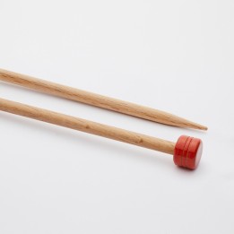 Agujas de punto de madera basix 35cm