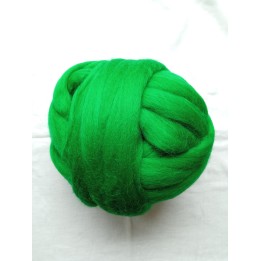 Lana cardada en cinta - verde tilo.