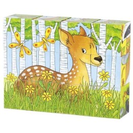 Puzzle de dados animales del bosque
