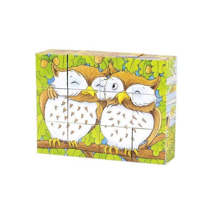 Puzzle de dados animales del bosque