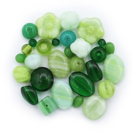 Cuentas de cristal verdes