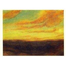 Postal  - Atardecer en la provenza