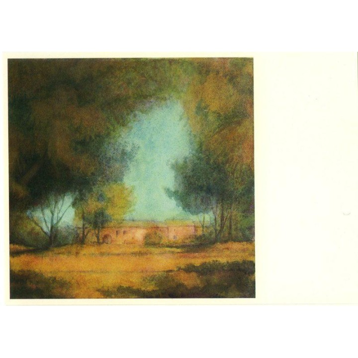 Postal - La casa rosa
