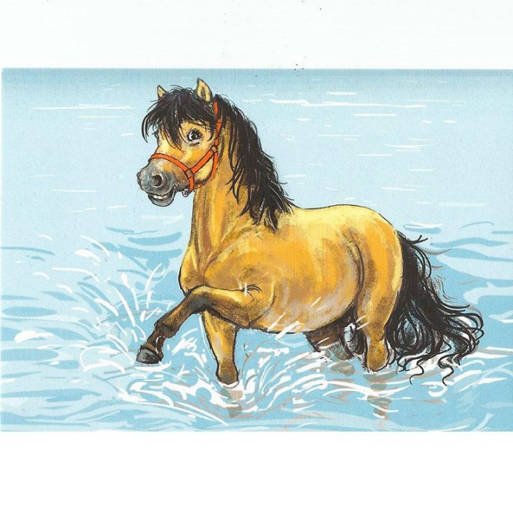 Postal Billy se baña