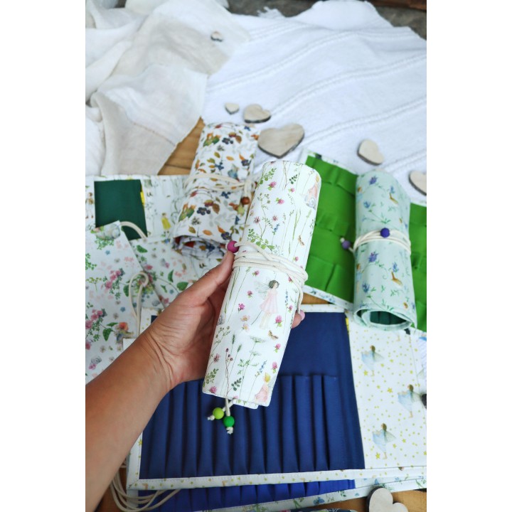 Estuche de tela Daniela Drescher para bloques y lápices de cera