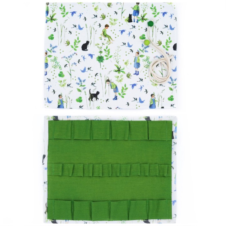Estuche de tela Daniela Drescher para bloques y lápices de cera