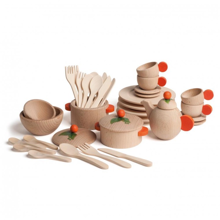 Conjunto de madera de cocina