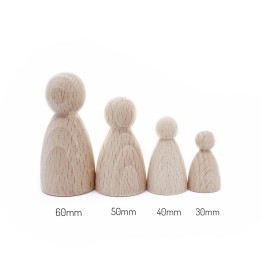 Figura cónica de madera