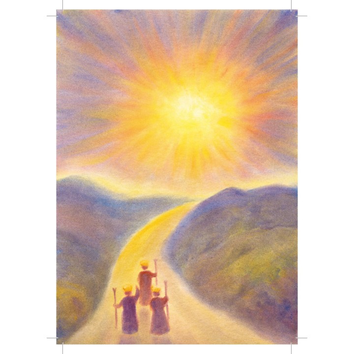 Postal Los reyes magos de camino
