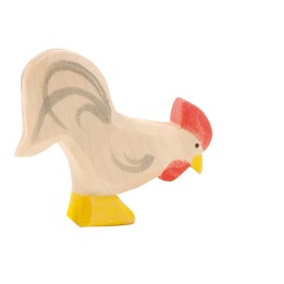 Gallo de madera blanco Ostheimer