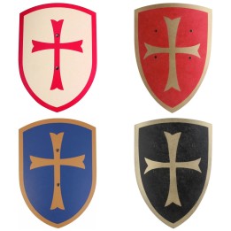 Escudo de cruzado rojo 