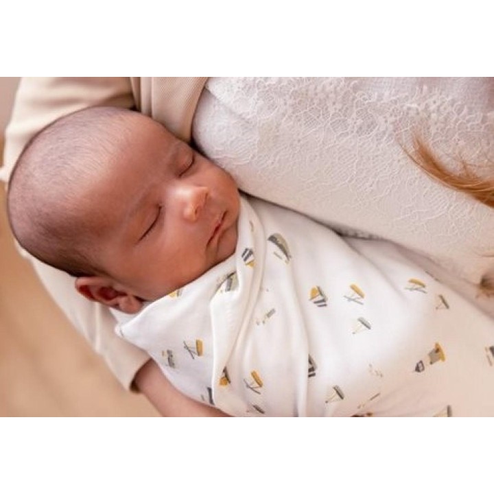Muselina Sailors baby blanco