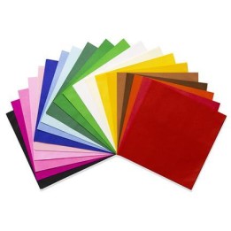 Papel de seda colores surtidos 16 x 16 cm