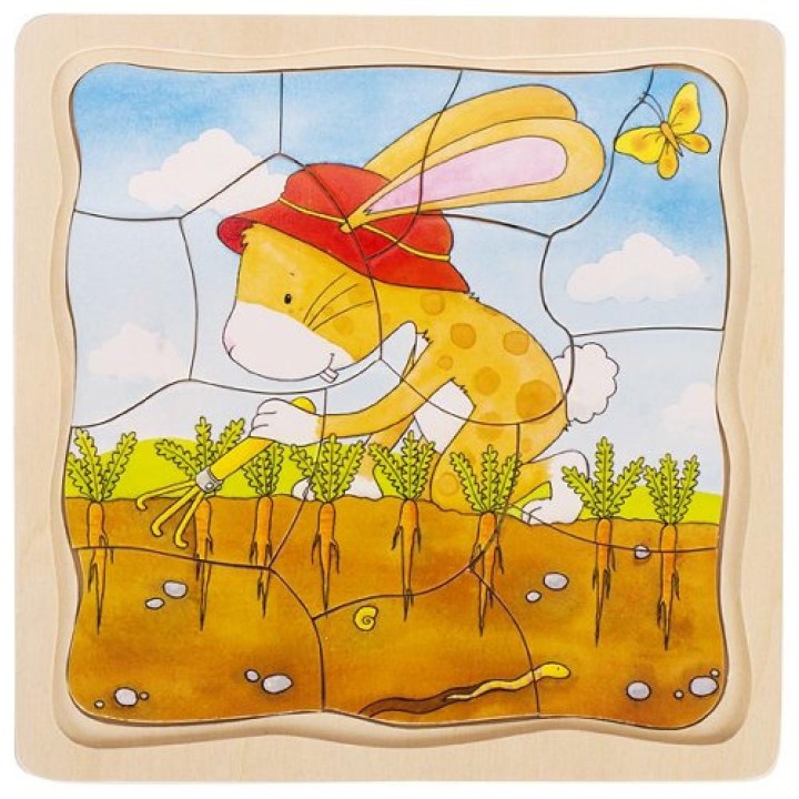 Puzzle cuatro capas Liebre