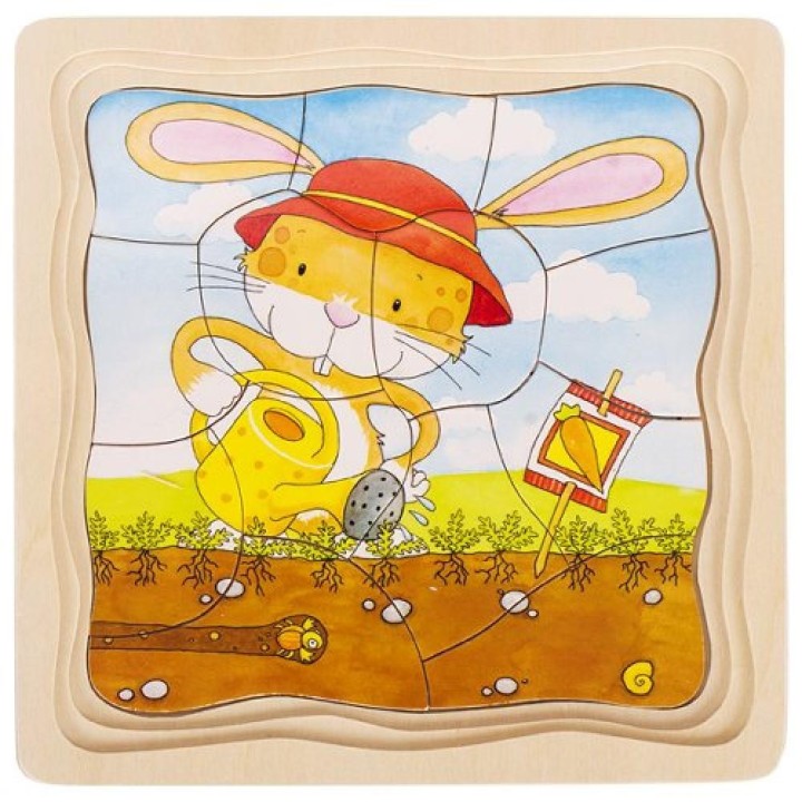 Puzzle cuatro capas Liebre