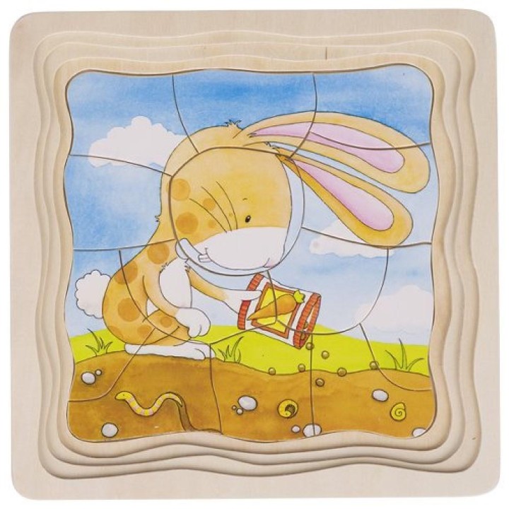 Puzzle cuatro capas Liebre
