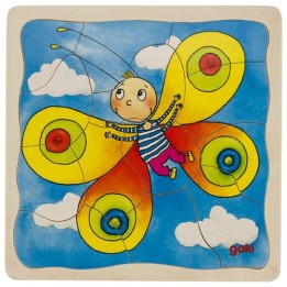 Puzzle cuatro capas Mariposa