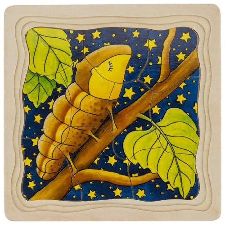 Puzzle cuatro capas Mariposa