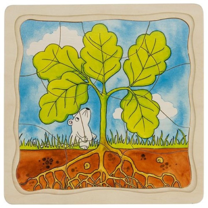 Puzzle cuatro capas Arbol