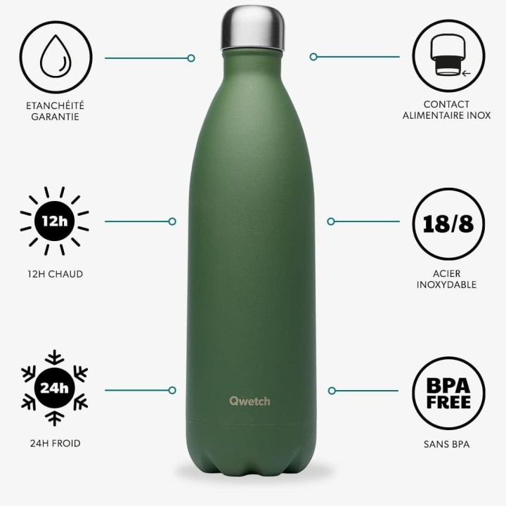 Qwetch Botella isotermica inox.