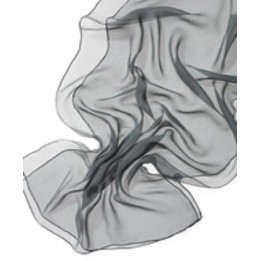 Chal de seda chiffon - antracita