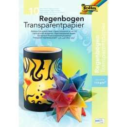 Folia Papel Transparente en tonos arcoiris  