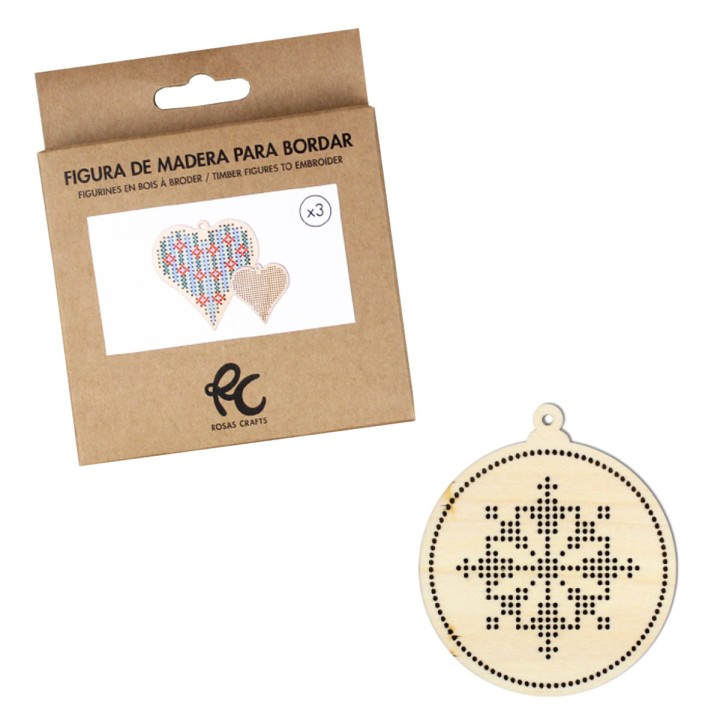 Figuras de madera para bordar