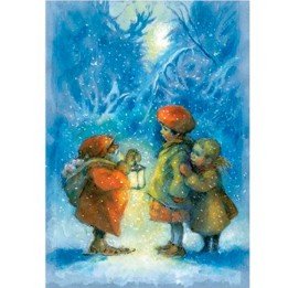 Postal - Esperando la Navidad